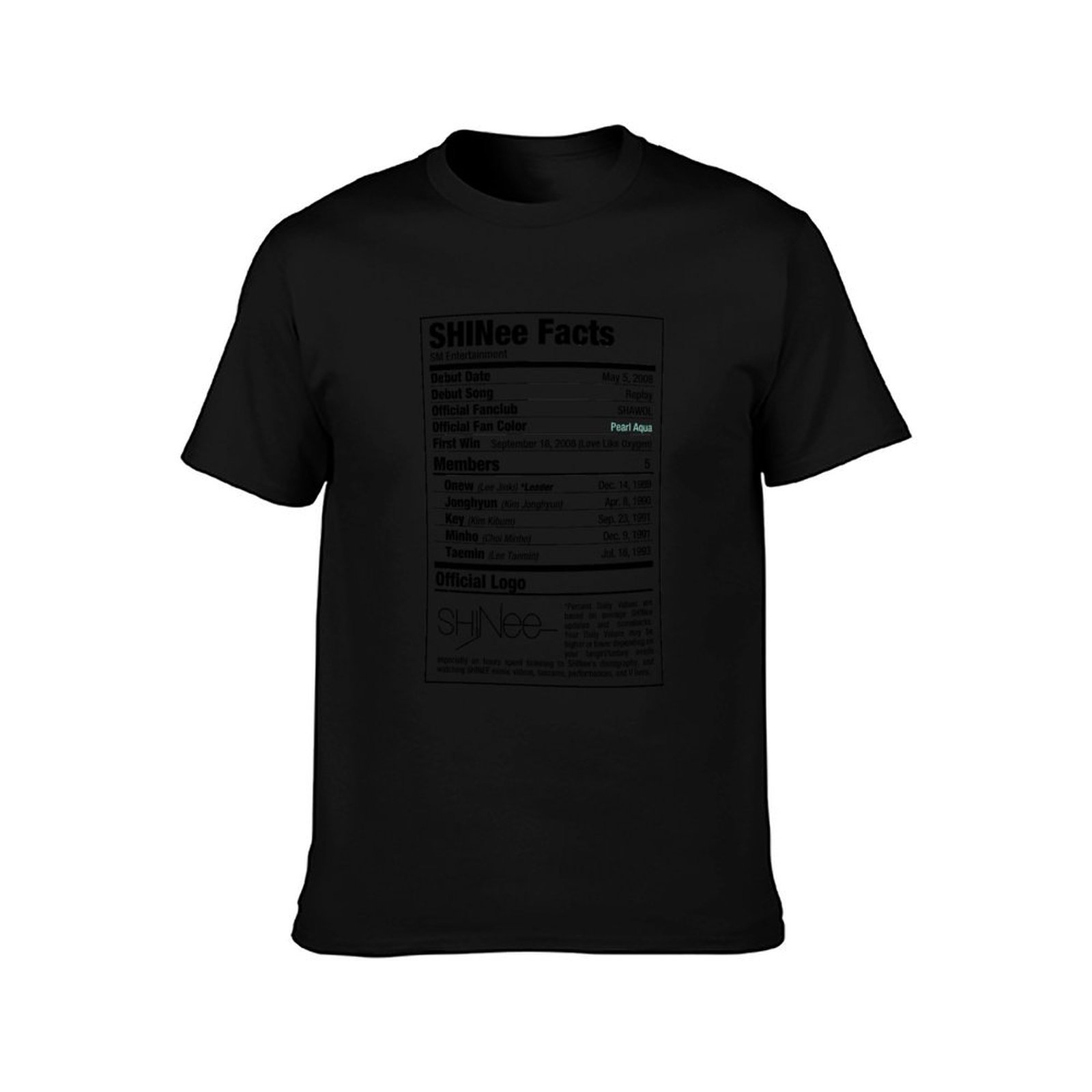 T-shirt SHINee Kpop Nutritiona - Nutrition For Fitness Training avis et prix