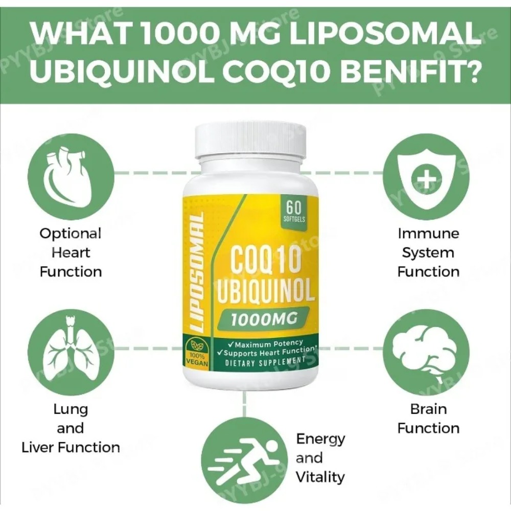 CoQ10 Ubiquinol 1000mg Gélules - Coq10 Ubiquinol Softgel avis et prix